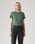 The Levi's® Womens Essential T-Shirt in Maury Stripe Bistro Green