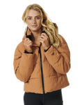 The Rip Curl Womens Anti-Series Tidal Jacket in Light Brown