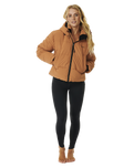 The Rip Curl Womens Anti-Series Tidal Jacket in Light Brown