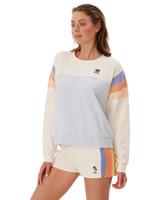 The Rip Curl Womens Melting Sweatshirt in Off White