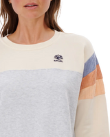 The Rip Curl Womens Melting Sweatshirt in Off White