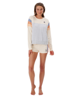 The Rip Curl Womens Melting Sweatshirt in Off White