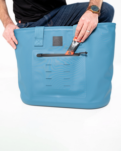 The Red Paddle Waterproof Tote in Storm Blue