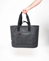 The Red Paddle Waterproof Tote in Obsidian Black