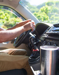 The Red Paddle Insulated Travel Cup in Silver