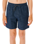 The Rip Curl Boys Boys Boardwalk Jackson Volley Shorts in Navy