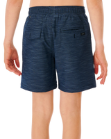 The Rip Curl Boys Boys Boardwalk Jackson Volley Shorts in Navy