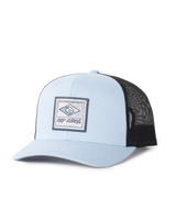 The Rip Curl Mens Custom Curve Trucker Cap in Dusty Blue