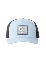 The Rip Curl Mens Custom Curve Trucker Cap in Dusty Blue