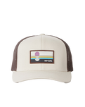 The Rip Curl Mens Custom Curve Trucker Cap in Vintage White