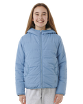 The Rip Curl Girls Girls Anti Series Anoeta Classic Jacket in Dusty Blue