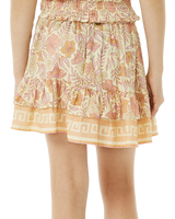 The Rip Curl Girls Girls Hidden Tropic Skirt in Lemon Ice