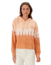 The Rip Curl Womens Tie Dye Hoodie in Peach