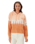 The Rip Curl Womens Tie Dye Hoodie in Peach