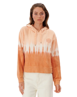 The Rip Curl Womens Tie Dye Hoodie in Peach