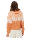 The Rip Curl Womens Tie Dye Hoodie in Peach