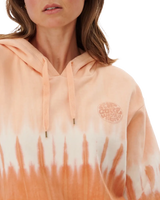 The Rip Curl Womens Tie Dye Hoodie in Peach