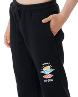 The Rip Curl Boys Icons Of Surf Joggers in Black | Available at Anns Cottage