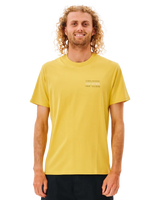 The Rip Curl Mens Surf Revival Repeater T-Shirt in Yellow Daze