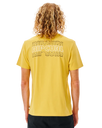 The Rip Curl Mens Surf Revival Repeater T-Shirt in Yellow Daze