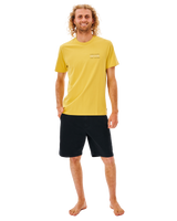 The Rip Curl Mens Surf Revival Repeater T-Shirt in Yellow Daze