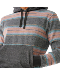 The Rip Curl Mens Surf Revival Line Up Hoodie in Washed Black