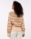 The Rip Curl Womens Zuma Aztec Jumper in Light Peach