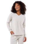 The Rip Curl Womens New Soft Rib Sweatshirt in Ecru Marle