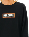 The Rip Curl Mens Surf Revival Fleece Sweatshirt in Black