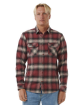 The Rip Curl Mens Count Flannel Shirt in Apple Butter