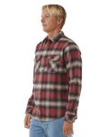 The Rip Curl Mens Count Flannel Shirt in Apple Butter