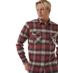 The Rip Curl Mens Count Flannel Shirt in Apple Butter