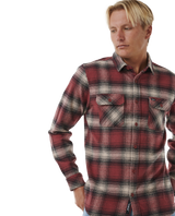 The Rip Curl Mens Count Flannel Shirt in Apple Butter