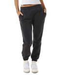 The Rip Curl Womens Varsity Joggers in Washed Black