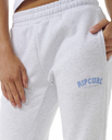 The Rip Curl Womens Varsity Joggers in Grey Marle & Mid Blue