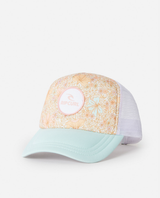 The Rip Curl Girls Girls Crystal Cove Trucker Cap in Multi