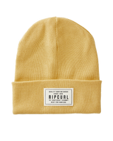 The Rip Curl Womens Premium Surf Tall Beanie in Yellow