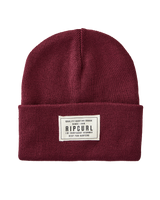 The Rip Curl Womens Premium Surf Tall Beanie in Dark Red