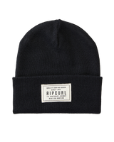 The Rip Curl Womens Premium Surf Tall Beanie in Black