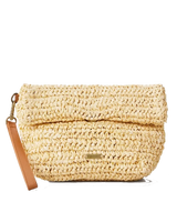 The Rip Curl Womens Essentials Straw Purse in Natural