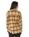 The Rip Curl Womens Sunday Flannel Shirt in Light Olive