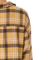 The Rip Curl Womens Sunday Flannel Shirt in Light Olive