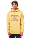 The Rip Curl Mens Radiate Fleece Hoodie in Yellow Daze