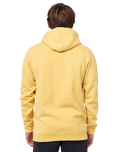 The Rip Curl Mens Radiate Fleece Hoodie in Yellow Daze