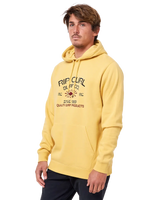 The Rip Curl Mens Radiate Fleece Hoodie in Yellow Daze