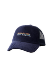 The Rip Curl Womens Revival Cord Trucker Cap in Navy