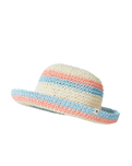 The Rip Curl Girls Girls Sun Stripe Crochet Hat in Pink