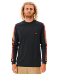 The Rip Curl Mens Surf Revival Collective T-Shirt in Black