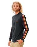 The Rip Curl Mens Surf Revival Collective T-Shirt in Black