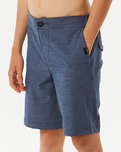 The Rip Curl Boys Boys Phase Walkshorts in Washed Navy